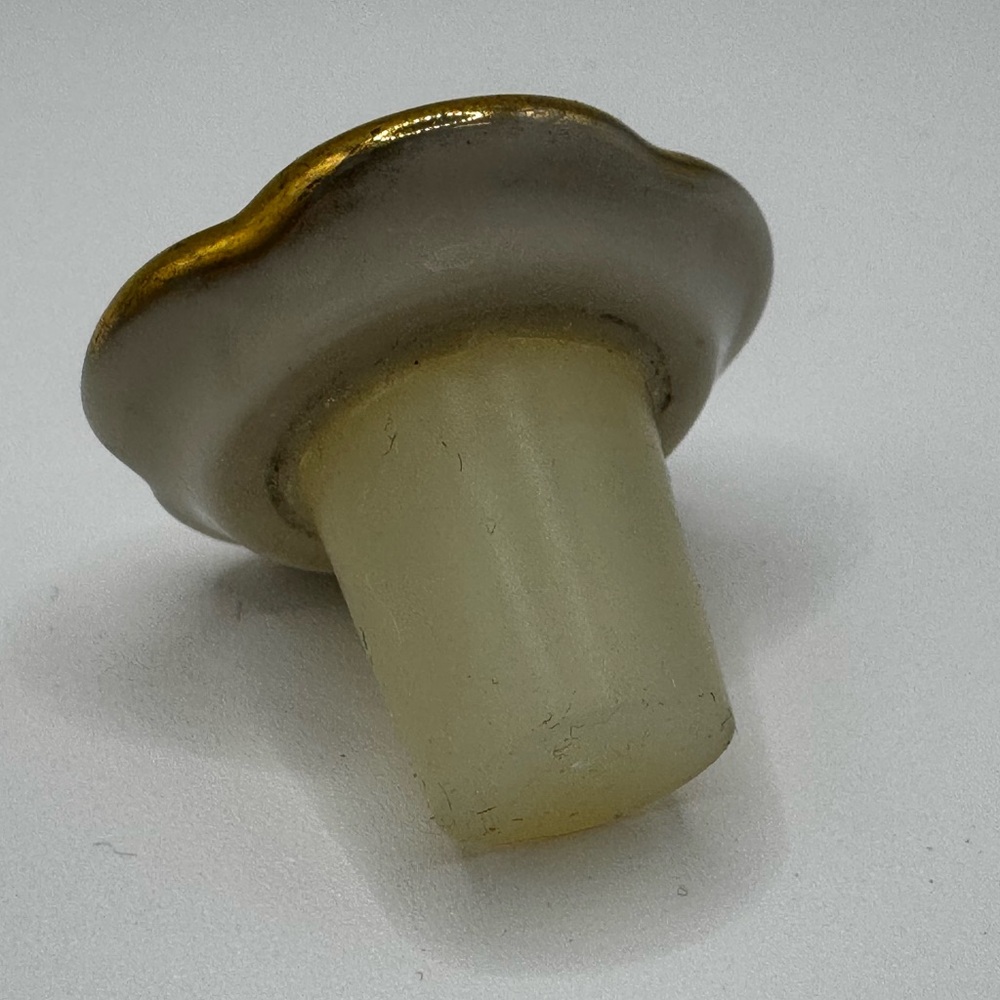 Vintage Lenox Art Deco Style Porcelain Perfume Ivory Gold Trim 2.5” Rare HTF - Picture 6 of 11